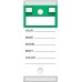 "Color Top" Versa-Tags Self Protecting Key Tags - Green