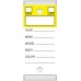 "Color Top" Versa-Tags Self Protecting Key Tags - Yellow