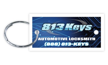 Custom Printed Full Color White Key Tags (Package of 250)