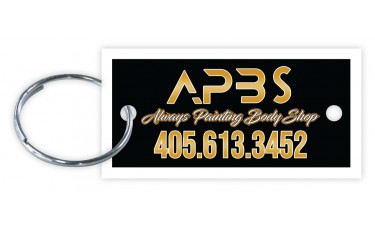 Custom Printed Full Color White Key Tags (Package of 250) Custom Printed Full Color White Key Tags (Package of 250)