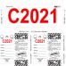 Consecu-Tags Key Tags - White with Red Printing