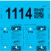 Consecu-Tags Key Tags - Blue with Custom Printed QR Code