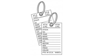 Mini Paper Key Tags with Rings by Nabco (Package of 500)