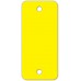 Blank Round Cornered Poly Key Tags - Yellow