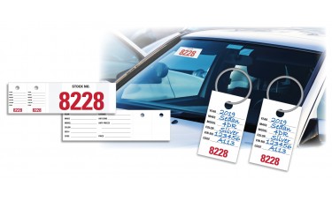 Vehicle Stock Number Tags (Package of 1000)
