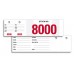 Vehicle Stock Number Tags (8000-8999)