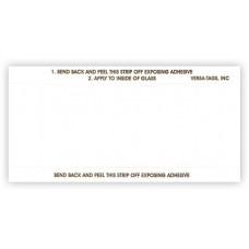 "Clear Back" Stock Mini Number Signs - 3" x 6" - White (Package of 250)