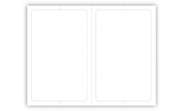 Blank Paper-Backed Car Dealer Laser Window Labels - 2 Up (5-1/2" x 8-1/2") (Package of 50)