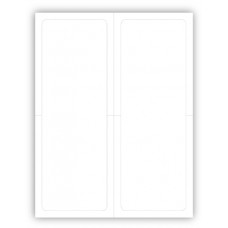 Blank Paper-Backed Dealership Laser Window Labels - 2 Up (4-1/4" x 11") (Package of 50)