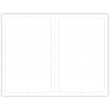 Blank Outdoor Application Dealership Laser Window Labels - 2 Up 5-1/2" x 8-1/2" (Package of 100)