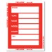 Extra Large KLR-BAK "Clear Back" Window Sticker Tickets - Red
