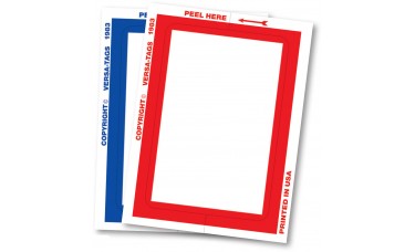 "Clear Back" Stickers - Blank with Border - 3" x 4" (Package of 100)