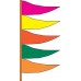 Antenna Pennants Style A - Alternating Colors