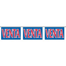 Venta Blue Banner Strings - 18" x 12" (4 Mil Polyethylene)