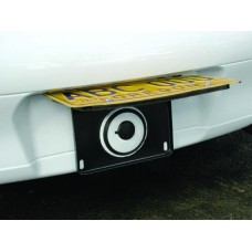 Hinged License Plate Frame Bracket for Supra Elante Key Storage Tubes