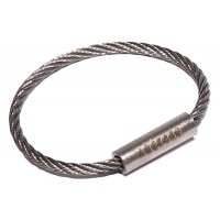 Flexible Cable Tamper Proof Key Ring - 1" Diameter