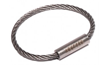 Flexible Cable Tamper Proof Key Ring - 1" Diameter