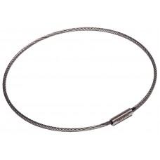 Flexible Cable Tamper Proof Key Ring - 4" Diameter