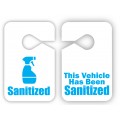 Sanitized Mirror Hang Tags