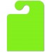 Blank "Hook Style" Mirror Hang Tags - Fluorescent Green