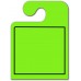 Blank With Border "Hook Style" Mirror Hang Tags - Fluorescent Green
