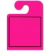 Blank With Border "Hook Style" Mirror Hang Tags - Fluorescent Pink