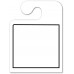 Blank With Border "Hook Style" Mirror Hang Tags - White