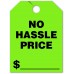No Hassle Price Mirror Hang Tags - Fluorescent Green
