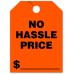 No Hassle Price Mirror Hang Tags - Fluorescent Red