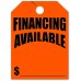 Financing Available Mirror Hang Tags - Fluorescent Red