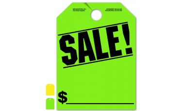 Sale! Mirror Hang Tags - 9" x 12" (Package of 50)