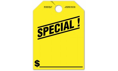 Special Mirror Hang Tags - 9" x 12" (Package of 50)