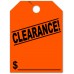 Clearance! Mirror Hang Tags - Fluorescent Red