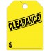 Clearance! Mirror Hang Tags - Fluorescent Yellow