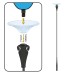 30" Fiberglass Stem & Upper Cup for Seamless Reusable Balloons