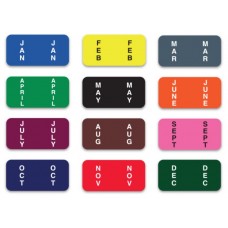 Color Coded Month Filing Labels - Ringbook System (270 Per Set)