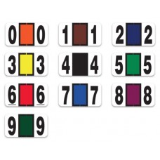 Color Coded Number Filing Labels (V.I.N. Numbers) - Rolls System (500 Per Roll)