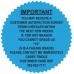 Custom CSI "Starburst" Stickers (Fluorescent Blue)