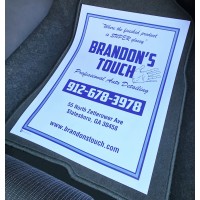 Custom Printed 82# Double Poly-Coated Disposable Automotive Paper Floor Mats