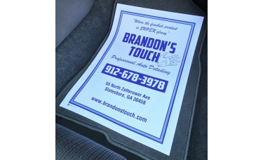 Custom Printed 82# Double Poly-Coated Disposable Automotive Paper Floor Mats