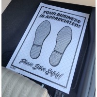 Double Poly-Coated Dimpled Disposable Automotive Paper Floor Mats - 82# Stock (Package of 250)
