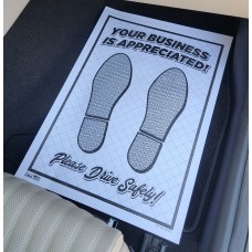 Double Poly-Coated Dimpled Disposable Automotive Paper Floor Mats - 82# Stock (Package of 250)