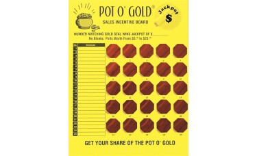 Pot O' Gold Sales Incentive Game Board