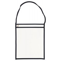 Hanging Plastic Work Order Holders 11" x 13-1/4" for Repair or Job Tickets - Clear Back (Box of 25)