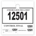 Custom 4-Part Service Dispatch Numbered Hang Tags - White