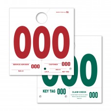 Extra Heavy Duty Service Dispatch Numbered Hang Tags (Box of 1000)