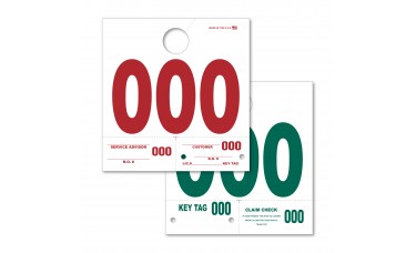 Extra Heavy Duty Service Dispatch Numbered Hang Tags (000-999) Extra Heavy Duty Service Dispatch Numbered Hang Tags (000-999)