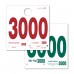 Extra Heavy Duty Service Dispatch Numbered Hang Tags (3000-3999) Extra Heavy Duty Service Dispatch Numbered Hang Tags (3000-3999)