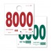 Extra Heavy Duty Service Dispatch Numbered Hang Tags (8000-8999) Extra Heavy Duty Service Dispatch Numbered Hang Tags (8000-8999)
