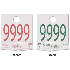 Extra Heavy Duty Service Dispatch Numbered Hang Tags (Box of 1000)